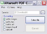 Altarsoft PDF Converter 1.1 ingyenes letöltése