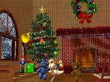 3D Dancing Christmas Teddy Bears képernyővédő ingyenes letöltése